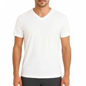 Alfani Herren 4er-Pack normale Passform V-Ausschnitt T-Shirt ohne Etikett Unterhemden weiß XL $ 40 - Bild 1 von 5