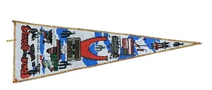 VTG 80s South of the Border Carolina Amigoland Mexico Railroad Pennant 26 In - Picture 1 of 6