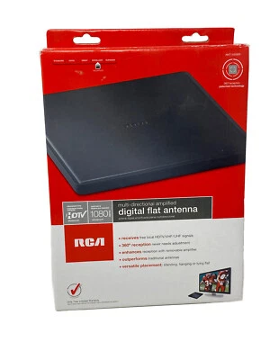 Receptor de antena amplificada plana digital multidireccional RCA ANT1450BM HDTV Foto 1 de 4