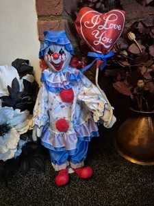 'Ivor' Halloween Horror Creepy Porcelain Clown, Hand Painted, 39cm - Picture 1 of 5