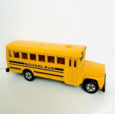 1976 Tomy Tomica No. F5 Ford School Bus Blue Bird Yellow Made In Japan Toy - Image 1 of 4