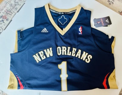 Tyreke Evans #1 阿迪达斯 Swingman 新奥尔良鹈鹕队球衣男式 M 码 — 第 1/3 张图片