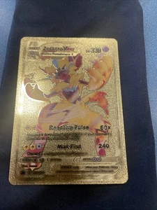 Zeraora VMAX Gold Foil Card Fan Art Display Card HP330 NM/M - Picture 1 of 2