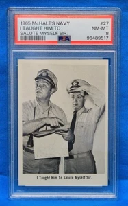 1965 FLEER McHALE'S NAVY # 27 I Taught Him to Salute Myself Sir PSA 8 # 96489517 - Picture 1 of 2