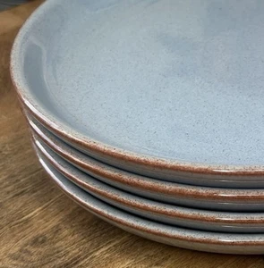 HERITAGE TERRACE 4er Set Speiseteller 10" Denby England Steinzeug brauner Rand - Bild 1 von 9