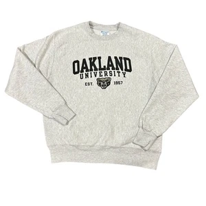 Vintage Champion Reverse Weave Sweatshirt Adult Size M Oakland University - Picture 1 of 13