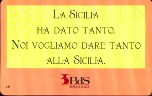 G 910 C&C 2952 SCHEDA TELEFONICA NUOVA MAGNETIZZATA BDS LA SICILIA HA DATO TANTO - Imagen 1 de 2