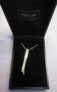 Ortak Orkney, Pendant in box.  Stamped MG925. 440mm chain. pendant 45mm long. - Picture 1 of 12
