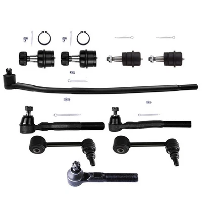 10pcs For 2007-2015 Jeep Wrangler Front Sway Bars Tie Rod Ends Ball Joints - Image 1 of 4