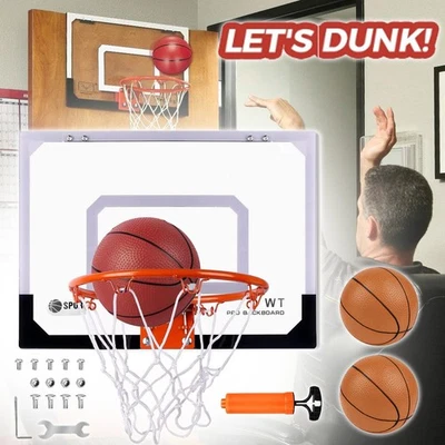 Mini Basketballkorb Indoor Basketball Korb Set mit Pumpe & Ball Kinder Geschenke - Bild 1 von 4