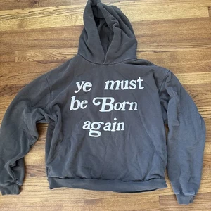 Cactus Plant Flea Market Ye Must Be Born Again Hoodie Coal cpfm Yeezy Sz M C17 - Picture 1 of 8