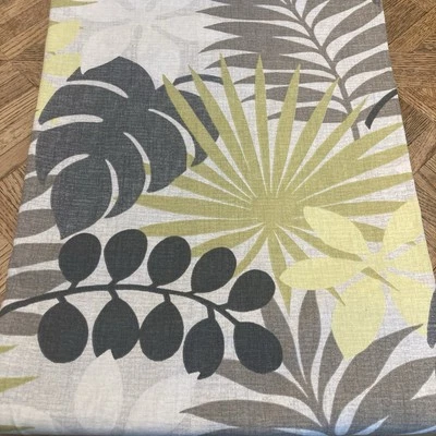 Tela serigrafiada Waverly Inspirations 55"x 206" helechos tropicales gris y verde Foto 1 de 4