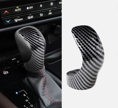 FOR 2014-2021 LEXUS IS250/350/200T ABS CARBON FIBER SHIFT KNOB ADD-ON TRIM COVER - Image 1 of 4