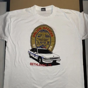 Vintage Single Stitch T Shirt. XL Polizist Bethlehem, PA (Made In The USA) - Bild 1 von 9