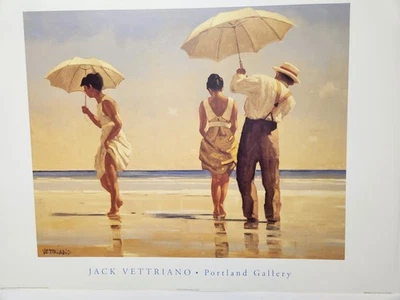 Jack Vettriano “Mad Dogs” Art Print 31 1/2 X 23 mint never framed - Imagem 1 de 4