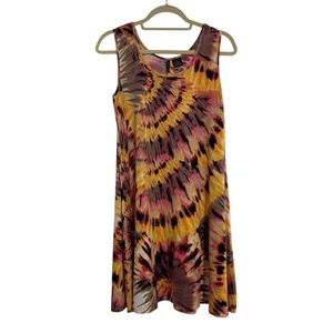 New Directions Batikkleid ärmellos lässig Sommerkleid mehrfarbig M. EUC - Bild 1 von 8