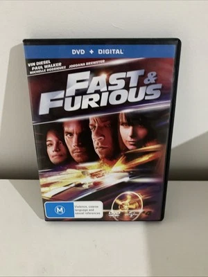 Fast & Furious 4 DVD (Region 2,4) VGC Paul Walker Action Adventure Free Postage - Image 1 of 2