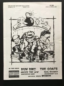 The Bomb Hip Hop Magazine March #16 1993 Run Dmc The Goats - Picture 1 of 3