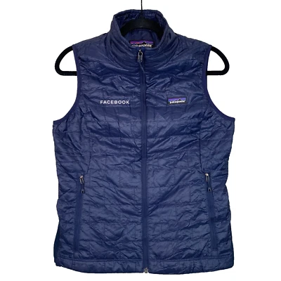Patagonia Navy Blue Branded Nano Puff® Vest Gilet Women's Size Small S - Image 1 of 4