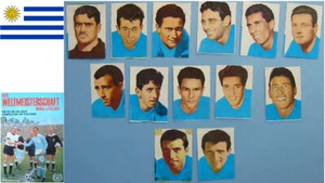 Football Futebol Fußball 13 x SICKER * WM WC 1966 ENGLAND TEAM CELESTE URUGUAY - Bild 1 von 3