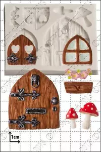 Molde de Silicona Fairy Puerta & Windows Comida Uso FPC Pasta de Azúcar - Imagen 1 de 1