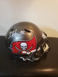 Casco calcio Bucs firmato Devin bianco fanatici taglia intera certificato - Foto 1 di 5