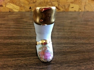 Vintage Limoges France Fragonard Courting Couple Miniature Victorian Boot - Imagen 1 de 4