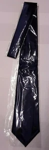 PENSEE MENS 100% SILK FORMAL SOLID COLOR EXTRA LONG NECKTIE DARK BLUE uns nip - Picture 1 of 5