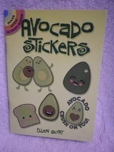 2018 Dover Little Activity Books AVOCADO Fruit Vegetable 24 Stickers ELLEN SCOTT - Picture 1 of 7