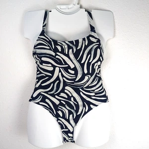 Hurley Women's Swimsuit XL One Piece Blue Cross Back - Picture 1 of 11