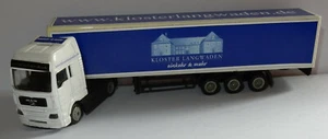 Adtruck Ho 1/87 Truck Semi Trailer Truck Man Tga Kloster Langwaden - Picture 1 of 3