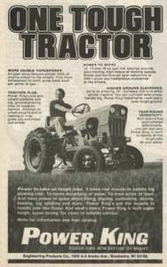 Publicité Vintage Print 1979 Un Tracteur Résistant Power King Plus Utilisable Puissance - Photo 1/2
