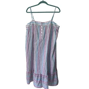 Modcloth Dress Size Large Midi White A Weekenders Dream Embroidered Dots New Mod - Picture 1 of 15