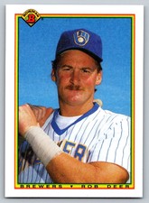 1990  Bowman #401 Rob Deer Milwaukee Brewers