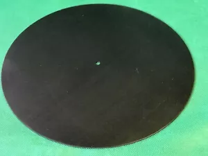 Maßgefertigte 240 mm Durchmesser schwarz Silikon Gummi Plattenspieler Matte 2 mm dick - Bild 1 von 1