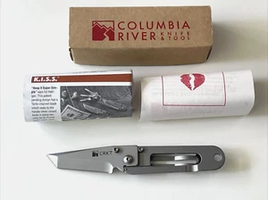 CRKT 5500 K.I.S.S. Ed Halligan Folding Knife Money Clip 1999 New - Picture 1 of 21