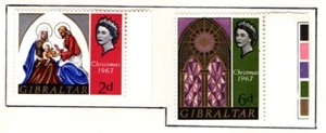 Gibraltar 1967 Christmas SG217-18 Mint - Picture 1 of 1