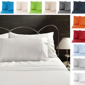 Jenny Mclean La Via 100% Cotton 400TC Fitted, Flat Sheet, Pillowcase - Picture 1 of 34