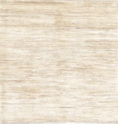 Excellent Vintage Modern Gabbeh Zollanvari Earth-ton Hand-knotted Area Rug 4'x5' - Image 1 of 4