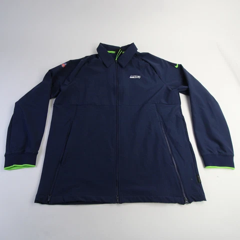 Seattle Seahawks Nike NFL On Field Apparel Jacket Men's Navy Used Cover