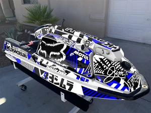 compatible Kawasaki Jet Ski 440js 550sx FULL KIT Graphics Decals Sticker KJ-FA - Bild 1 von 3