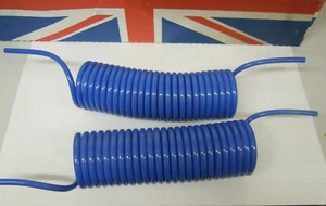 Pack of Two 8mm Air Compressor Line Tube Suzie Hose Coils 4m+ Blue - Picture 1 of 2
