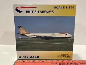 Rare One* 1:500 New Net British Airways Boeing 747 Toy Model Wings Airplane Jet - Picture 1 of 13