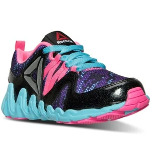 Zapatos Reebok Big Kid's Zig Big N’ Fast Fire - EE. UU.:5, Negro/Rosa, J1 (B468T) - Imagen 1 de 5