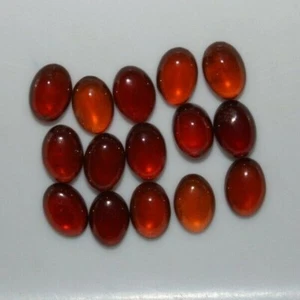 Natural Hessonite Garnet 7x5mm Flat Back Oval Cabochon Loose Gemstone(s) - Picture 1 of 3