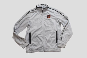 G-III By Carl Banks Womens MLB Baltimore Orioles White Jacket New Medium - Picture 1 of 5