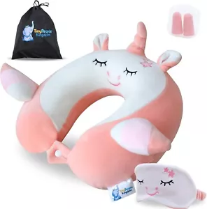 Tiny People Kingdom Almohada Cuello Unicornio para Niños Máscara de Dormir y Tapones para los Oídos Super Sof - Imagen 1 de 11