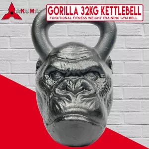 GORILLA 32KG Kettlebell Primal Primate Kettlebells Functional Weight Training - Picture 1 of 5