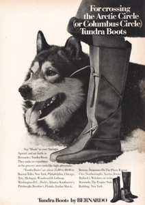 1971 Bernardo Tundra Boots: Crossing Arctic Circle Vintage Print Ad - Bild 1 von 1