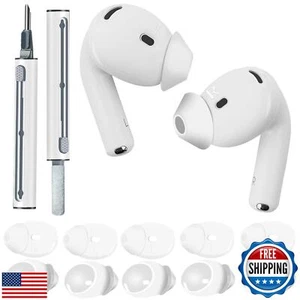 5 Pairs Ear Tips for AirPods 4, Silicone Earbuds Cover Compatible with Apple - Picture 1 of 5